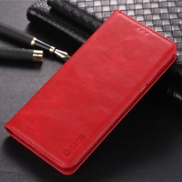 Case Samsung Galaxy S8 SM-G950 #เคสฝาพับหนัง PU มีช่องเสียบบัตร AZNS Leather Stand Cover สีแดง