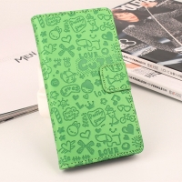Case Samsung Galaxy J7 Pro #เคสฝาพับลายการ์ตูน Graffiti สีสันสวยงามลายน่ารักๆ สีเขียว