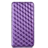 เคส vivo V21 5G #เคสฝาพับหนัง PU สไตล์กระเป๋าสตางค์พร้อมช่องใส่การ์ด Luxury Flip Stand Card Phone Leather Wallet Cover Casing สีม่วง