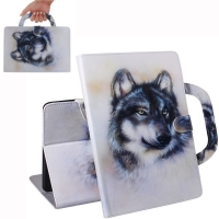 Case Huawei MediaPad T3 10 9.6นิ้ว#เคสฝาพับสไตล์กระเป๋าถือแบบพกพาสะดวกลายน่ารักๆ ลาย Husky