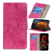เคส Samsung Galaxy A30 #เคสฝาพับหนัง PU สไตล์ Vintage คุณภาพดีราคาถูก สีโรส