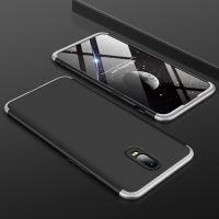 เคส OnePlus 6T #เคสฝาหลังพลาสติกแข็ง GKK Detachable All-wrapped Matte แยกชิ้นได้ สีสันสวยงามทันสมัย สีดำ / เงิน