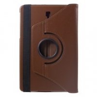 Case Samsung Galaxy Tab S4 10.5 นิ้ว T830/T835 #เคสฝาพับหนังผิวลิ้นจี่ Litchi Grain 360 Degree Rotary สีน้ำตาล