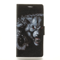 Case Zenfone 4 Max ZC520KL #เคสรูปแบบกระเป๋าสตางค์หนัง PU มีช่องเสียบบัตร ลายน่ารักๆ ลายWolf Pattern