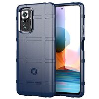 เคส Redmi Note 10 Pro #เคสฝาหลัง Rugged Shield Series Soft Silicone Shock Absorption Matte กันกระแทก สีน้ำเงิน