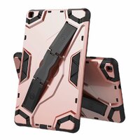 เคส Samsung Galaxy Tab A7 10.4" 2020 (T500,T505,T507) #เคสแท็บเล็ตกันกระแทกมีที่สวมนิ้ว Shield Style Strap Kickstand สีโรสโกลด์