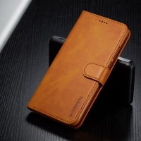 Case Samsung Galaxy Note 9 #เคสฝาพับ LC.IMEEKE หนัง PU แบบกระเป๋าสตางค์ สีน้ำตาล