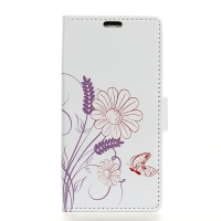 เคส Asus Zenfone 4 Selfie Pro ZD552KL #เคสรูปแบบกระเป๋าสตางค์ ลาย Flower Pattern