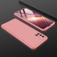 Case Samsung Galaxy A71 #เคสฝาหลังพลาสติกแข็ง Detachable All-wrapped Matte แยกชิ้นได้ สีโรสโกลด์