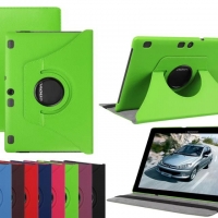 เคส Lenovo Tab 3 10 #เคสผิวลิ้นจี่หมุนได้ 360 องศา สินค้าคุณภาพดีราคาถูก สีเขียว