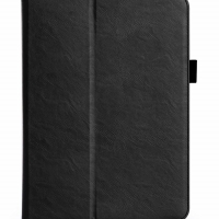 Case Samsung Galaxy S4 10.5 นิ้ว T830 T835 #เคสฝาพับหนัง PU มีที่สวมนิ้ว Card Holder Stand PU Leather Smart Case สีดำ