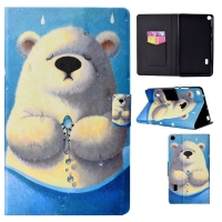 Case Huawei MediaPad T3 7.0 (BG2-W09) #เคสฝาพับหนัง PU พิมพ์ลาย Patterned Card Holder Stand Leather ลาย Polar Bear