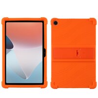 Case OPPO Pad Air 10.36 นิ้ว #เคสฝาหลังซิลิโคนนิ่มมีขาตั้ง Soft Silicone Case Back Cover with Stand สีส้ม