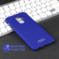 เคส Samsung Galaxy A6 (2018) #เคสฝาหลัง IMAK Cowboy Shell มีแหวนสวมนิ้ว Ring Holder Kickstand + ฟิล์มกันรอยหน้าจอ สีฟ้า