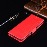 Case Huawei Y7p #เคสฝาพับหนัง PU มีที่เสียบการ์ดหลายช่อง Multiple Card Slots PU Leather Cover สีแดง