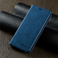 CaseSamsung Galaxy S9 #เคสแบบฝาพับ FORWENW Leather Wallet Case สีฟ้า