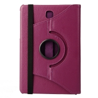 Case Samsung Galaxy Tab A 8.0 T350 #เคสผิวลิ้นจี่หมุนได้ 360 องศา สินค้าคุณภาพดีราคาถูก สีม่วง