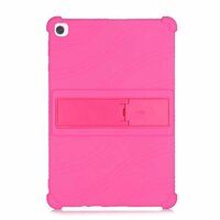 Case Huawei MatePad T10 9.7นิ้ว #เคสฝาหลังซิลิโคนนิ่มมีขาตั้ง Soft Silicone Case Back Cover with Stand สีโรส