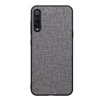 เคส Huawei Y9s #เคสฝาหลังเคลือบผิวผ้า Matte Cloth PU + PC + TPU Hybrid สีเทา