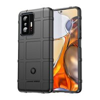 เคส Xiaomi 11T / 11T Pro #เคสฝาหลัง Rugged Shield Series Soft Silicone Shock Absorption Matte กันกระแทก สีดำ