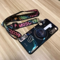 Case OPPO A9 (2020) #เคสรูปแบบแฟชั่นอ่อนนุ่มพร้อมสายคล้องคอ สีน้ำเงิน