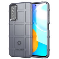 เคส Huawei Y7a #เคสฝาหลัง Rugged Shield Series Soft Silicone Shock Absorption Matte กันกระแทก สีเทา