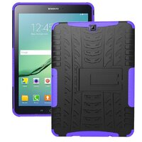 Case Samsung Galaxy Tab S2 9.7 T810 T815 SM-T810 T813 T819 #เคสฝาหลังKickstand PC + TPU Hybrid กันกระแทก สีม่วง