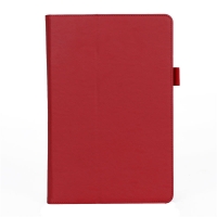 Case Samsung Galaxy S4 10.5 นิ้ว T830 T835 #เคสฝาพับหนัง PU มีที่สวมนิ้ว Card Holder Stand PU Leather Smart Case สีแดง