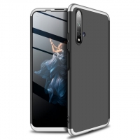 Case Huawei Nova 5T #เคสฝาหลังพลาสติกแข็ง GKK Detachable All-wrapped Matte แยกชิ้นได้ สีดำ / เงิน
