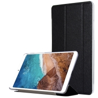 เคส Xiaomi Mi Pad 4 #เคสฝาพับแบบ 3 พับ Tri-fold Stand Leather Flip สีสันสวยงาม สีดำ