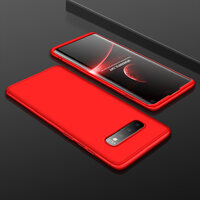 เคส Samsung Galaxy S10 #เคสฝาหลังพลาสติกแข็ง GKK Detachable All-wrapped Matte แยกชิ้นได้ สีแดง