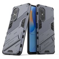 Case Huawei Nova 9 SE #เคสฝาหลังพลาสติก ไฮบริด TPU + Kickstand สีเทา