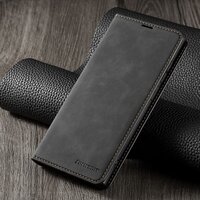 Case Samsung Galaxy S22+ 5G #เคสฝาพับแบบกระเป๋าสตางค์ FORWENW Leather Wallet Case สีดำ