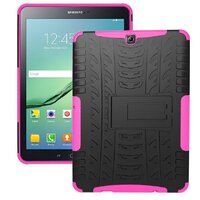 Case Samsung Galaxy Tab S2 9.7 T810 T815 SM-T810 T813 T819 #เคสฝาหลังKickstand PC + TPU Hybrid กันกระแทก สีโรส