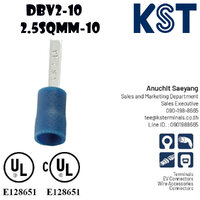 สาย 2.5สีน้ำเงินก้านยาว 10mm 100ตัว/แพ็ค
