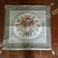 เบาะรองนั่ง อาสนะ ลายดอกไม้หลุยสวยงาม ถอดซักได้ ขนาด63x63ซม. อัสนะ อาสนะรองนั่ง เบาะรองนั่งปฏิบัติธรรม เบาะรองนั่งสมาธิ ที่รองนั่ง ลายที่ 4