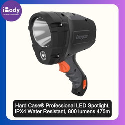 Energizer® Hard Case® Professional LED Spotlight, IPX4 Water Resistant, 800 lumens 475m ไฟฉาย สปอตไลท์ ใช้ถ่าน AA