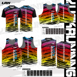 เสื้อวิ่งพิมพ์ลาย LRN Collection 02 เนื้อผ้า Micro Mesh สำหรับวิ่งมาราธอน (MM02)