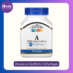 21st Century® Vitamin A 10,000 IU 110 Softgels วิตามินเอ