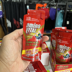 Amino VITAL Amino Acids Gel Shot 45g ให้พลังงาน 110 กิโลแคลลอรี่สำหรับออกกำลังกาย (Z20)