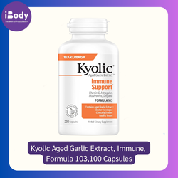 Kyolic® Aged Garlic Extract, Immune, Formula 103, 100 แคปซูล (Wakunaga) กระเทียมบ่มสกัดไร้กลิ่น