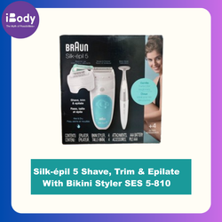 Braun® Silk-épil 5 Shave, Trim & Epilate With Bikini Styler SES 5-810 เครื่องกำจัดขน พร้อมเครื่องเล็มขนบิกินี่