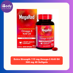 (Pre Order) Schiff® MegaRed Extra Strength 115 mg Omega-3 Krill Oil 500 mg 40 Softgels โอเมก้า3 น้ำมันคริลล์