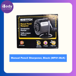 BOSTITCH® Manual Pencil Sharpener, Black (MPS1-BLK) Metal Antimicrobial เครื่องเหลาดินสอ 8 รู แบบใช้มือหมุน