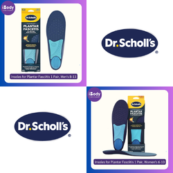 Dr.Scholl's® Insoles for Plantar Fasciitis 1 Pair แผ่นรอง รองเท้า แผ่นเสริมส้นเท้า ลดแรงกระแทก