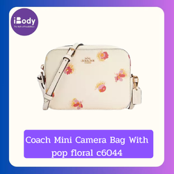 Coach Mini Camera Bag With pop floral รุ่น c6044 ลายดอกไม้สไตล์วินเทจหวาน