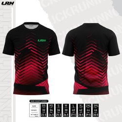 เสื้อวิ่งพิมพ์ลาย LRN Collection 02 เนื้อผ้า Micro Mesh สำหรับวิ่งมาราธอน (MM06)