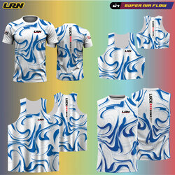 เสื้อวิ่งพิมพ์ลาย LRN เนื้อผ้า Super Air Flow (SF03-02)