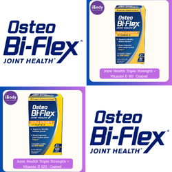 [Osteo Bi-Flex] Joint Health Triple Strength + Vitamin D 80 or 120 Coated Tablets วิตามินดีรวม