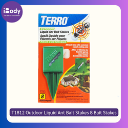 (Pre Order) TERRO® T1812 Outdoor Liquid Ant Bait Stakes 8 Bait Stakes ผลิตภัณฑ์กำจัดมด